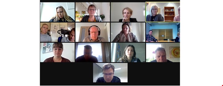 Detakerne på digitalt møte i Inclusion Nordic