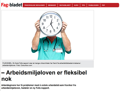 Faksmile fra Fagbladet
