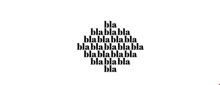 bla, bla, bla