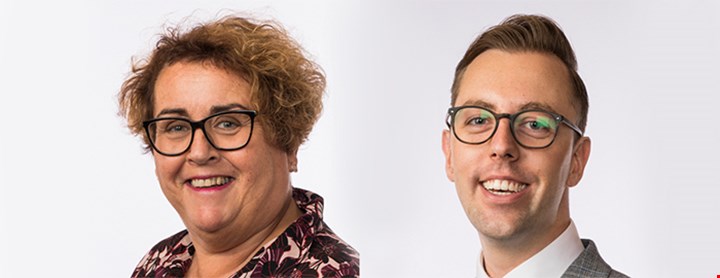 Olaug V. Bollestad (KrF) og Nicholas Wilkinson (SV)