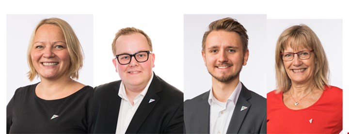 Foto av de fire forslagsstillerne