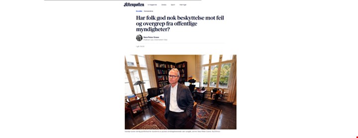 Skjermdump Aftenposten