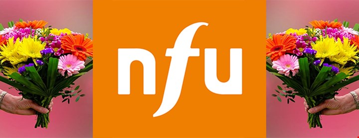 NFUs logo med blomster