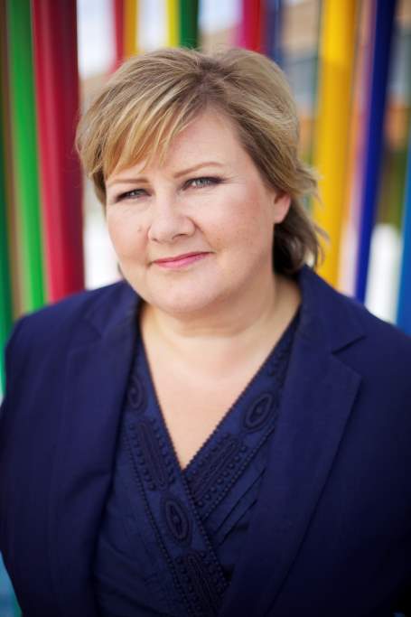 Høreleder Erna Solberg