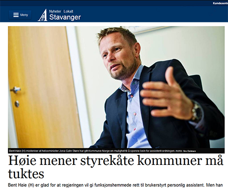 Faksmile fra Stavanger Aftenblad