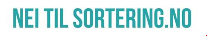 Logo til nei til sortering