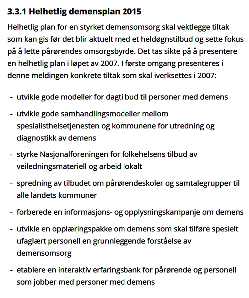Omsorgsplan 2015 Omsorgsplan 2015