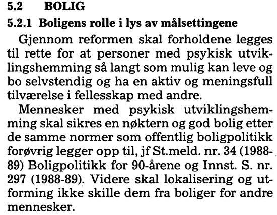 Utklipp fra St.meld. 47 (1989-90) om bolig 1